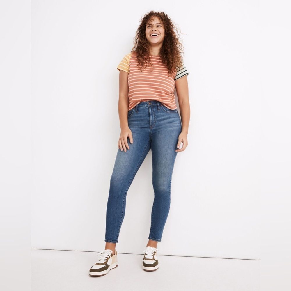 Madewell Curvy High-Rise Skinny Crop Jeans in Lander Wash